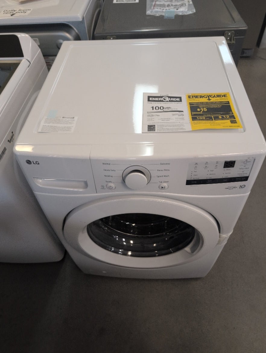 WM3400CW - WASHERS - LG - Front Load - White - Open Box - BonPrix Électroménagers