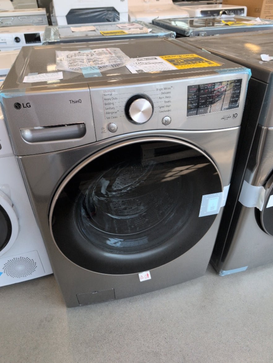 WM3850HVA - WASHERS - LG - Front Load - Silver - Open Box - BonPrix Électroménagers
