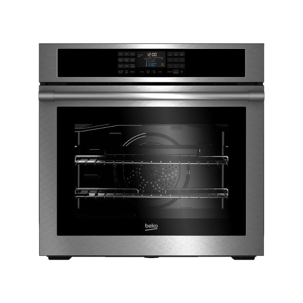 WOS30100SS - WALL OVENS - Beko - Single Oven - Stainless Steel - New - BonPrix Électroménagers