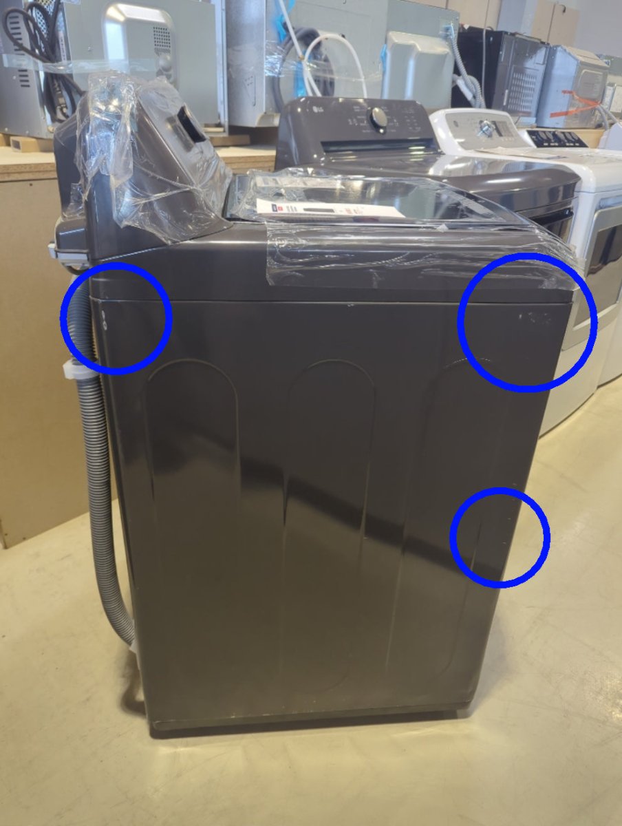WT6105CM - WASHERS - LG - Top Loading - Grey - Open Box - BonPrix Électroménagers