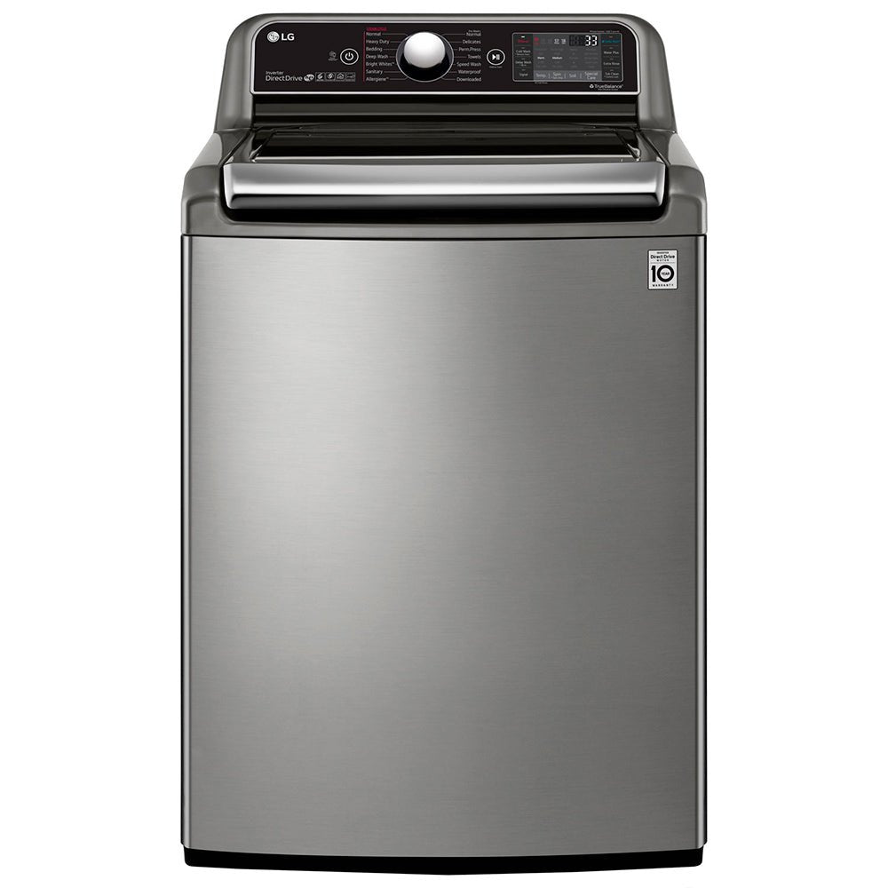 WT7800HVA - WASHERS - LG - Top Loading - Grey - Open Box - BonPrix Électroménagers