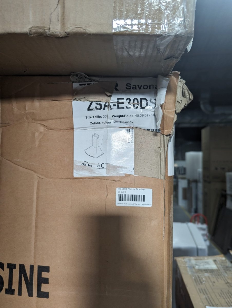 ZSAE30DS - VENTILATION - Zephyr - Range Hoods - Stainless Steel - Open Box - BonPrix Électroménagers