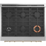 CGY366P3TD1 - RANGES - Café - Gas - Black - Open Box - BonPrix Électroménagers