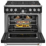 CGY366P3TD1 - RANGES - Café - Gas - Black - Open Box - BonPrix Électroménagers