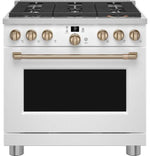 CGY366P4TW2 - RANGES - Café - Gas - White - Open Box - BonPrix Électroménagers