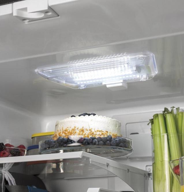 GDE25EYKFS - REFRIGERATORS - GE - Bottom Freezer - Stainless Steel - Open Box - BonPrix Électroménagers