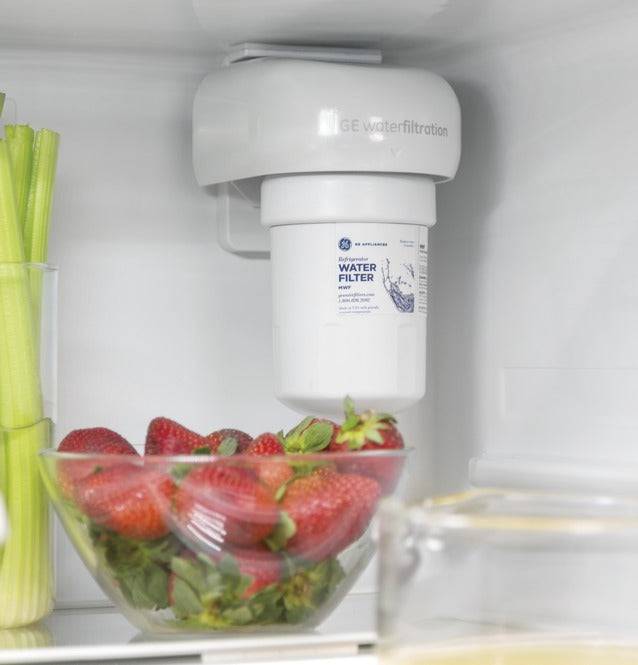 GDE25EYKFS - REFRIGERATORS - GE - Bottom Freezer - Stainless Steel - Open Box - BonPrix Électroménagers