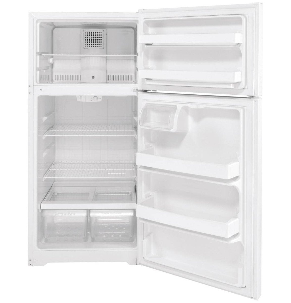 GTE16DTNRWW - REFRIGERATORS - GE - Top Freezer - White - Open Box - BonPrix Électroménagers