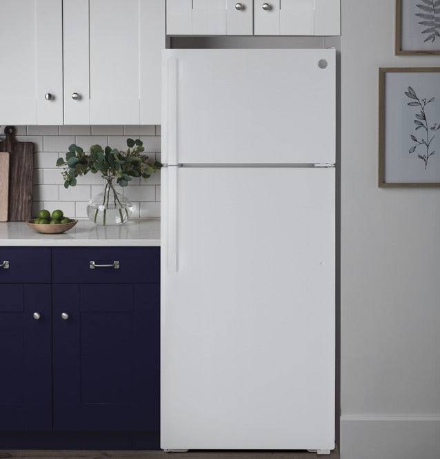 GTE16DTNRWW - REFRIGERATORS - GE - Top Freezer - White - Open Box - BonPrix Électroménagers