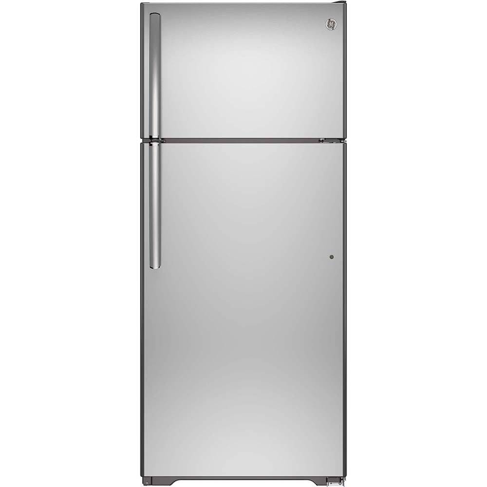 GTE18FSLKSS - REFRIGERATORS - GE - Top Freezer - Stainless Steel - Open Box - BonPrix Électroménagers