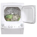 GUD27GSSMWW - LAUNDRY CENTERS - GE - Stacked Washer/Dryer - Gas - White - Open Box - BonPrix Électroménagers