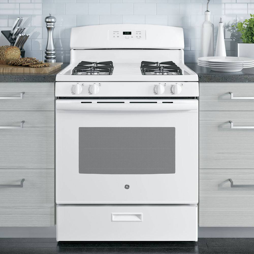 JCGBS60DEKWW - RANGES - GE - Gas - White - Open Box - BonPrix Électroménagers